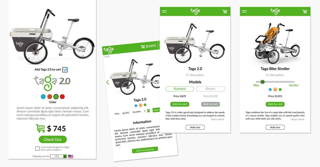 High Fidelity designs for mobile or desktop