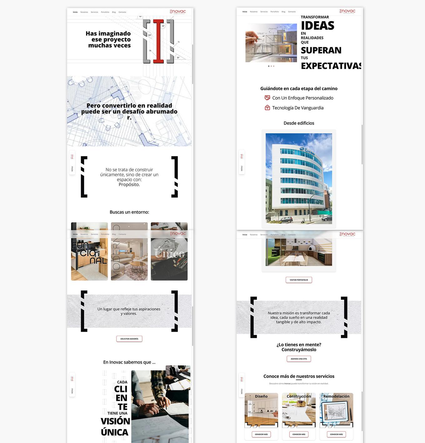 Website final layout