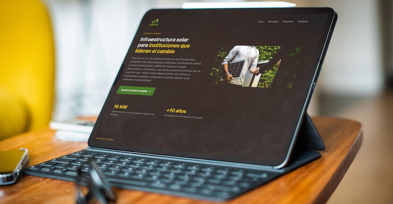 zennvexWebsiteOnIpad